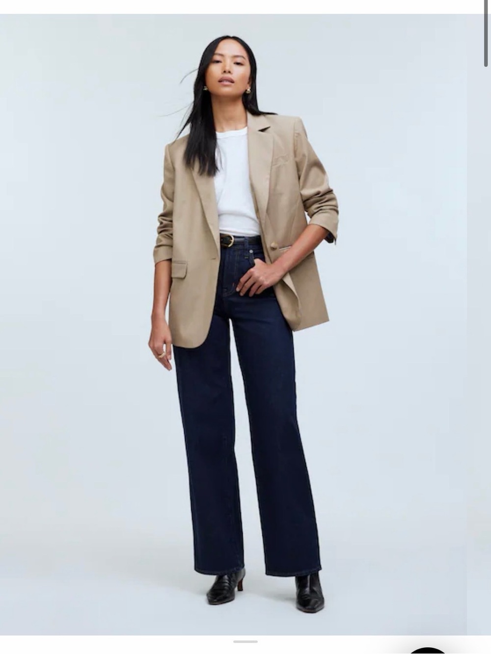 Madewell The Perfect Vintage Wide-Leg Jean in Norman Wash